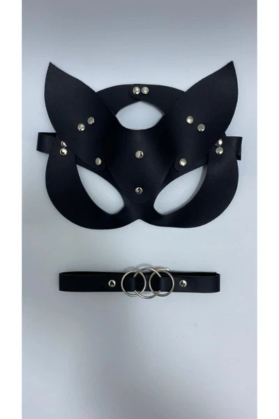Siyah Fantazi Maske Tasma Aksesuar Seti Vonda Wear 800250
